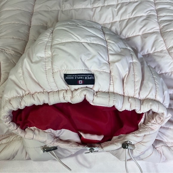 Canada Goose Girls Light Pink Quilted Puffer Jacket-Large - Picture 10 of 16